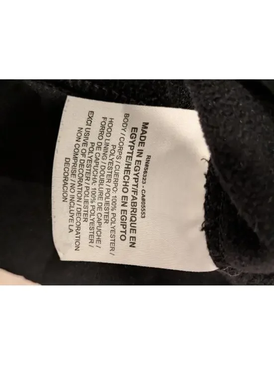 Nike Therma-Fit Hoodie Black Neon Yellow Graphic Pullover Sweatshirt Mens Medium - Picture 6 of 8